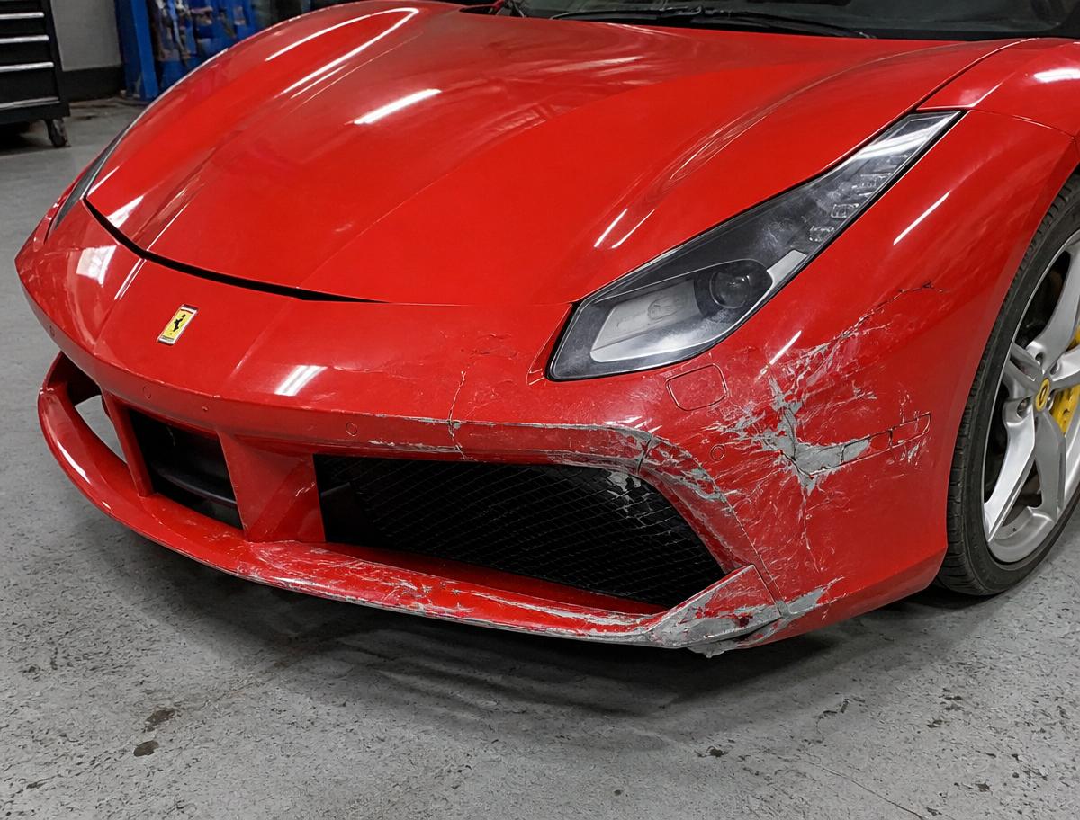 Ferrari 488 GTB · Frontschürze — vor der Veredelung